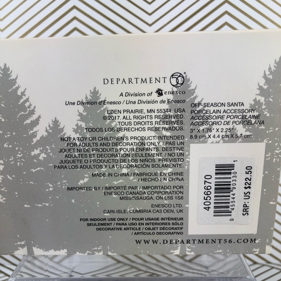 NIB Dept. 56 NORTH POLE Off-Season Santa 4056670 Village Figurines - Retired - Picture 7 of 9